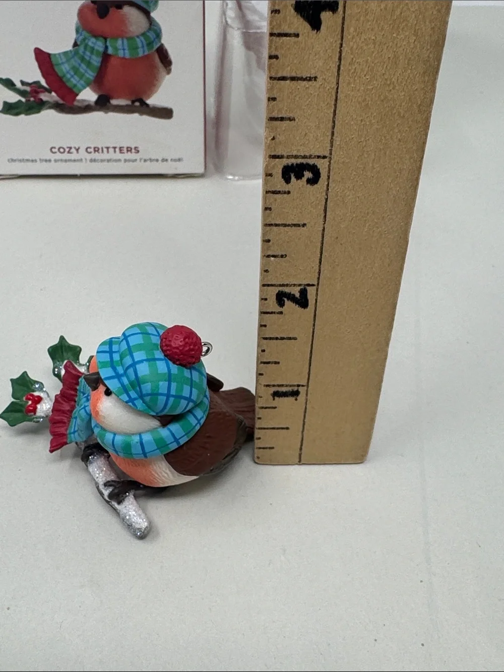 2019 HALLMARK CHRISTMAS ORNAMENT COZY CRITTERS #3 IN SERIES CHUBBY ROBIN BIRD